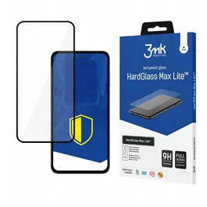 Защитное стекло 3MK HardGlass Max Lite для Samsung Galaxy M35 5G, закалённое, чёрное