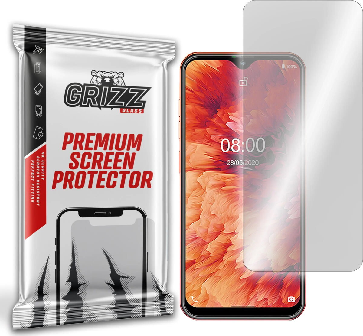 GrizzGlass hibrīda ekrāna aizsargstikls priekš Ulefone