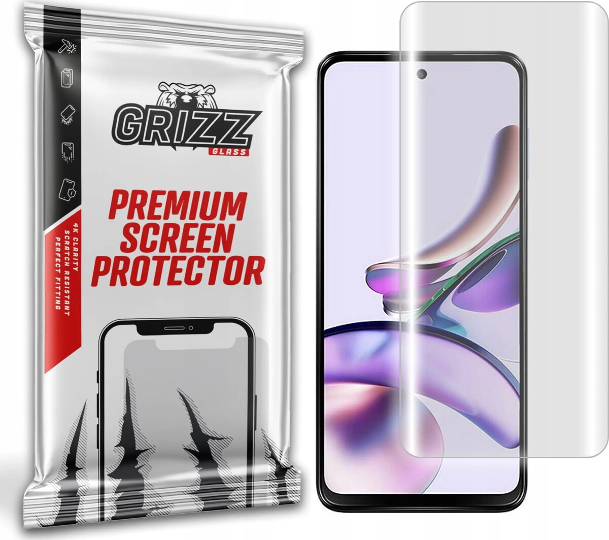 Ekrāna aizsargplēve GrizzGlass Hydrofilm priekš Motorola