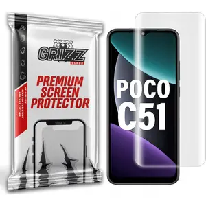 Защитная плёнка GrizzGlass Hydrofilm для Xiaomi Poco C51 — гидрогелевая плёнка, модель GRZ4881