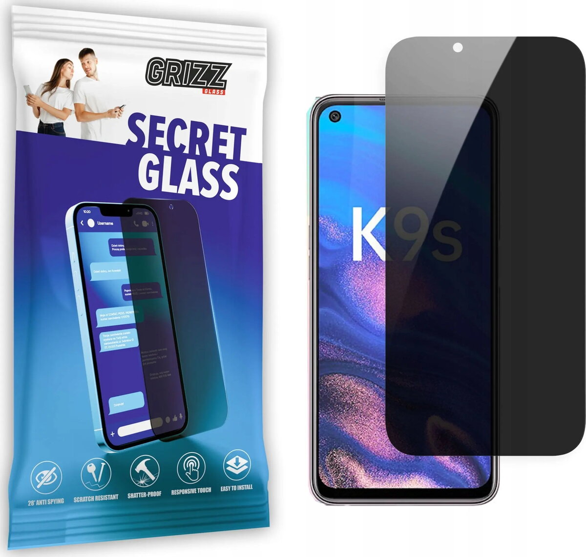 GrizzGlass SecretGlass privātuma stikls priekš Oppo