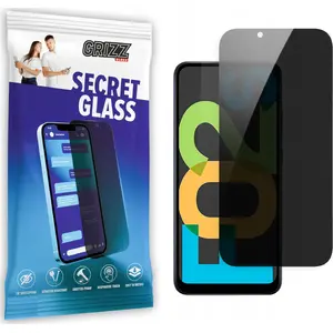Защитное закалённое приватное стекло GrizzGlass SecretGlass для Samsung Galaxy F02s