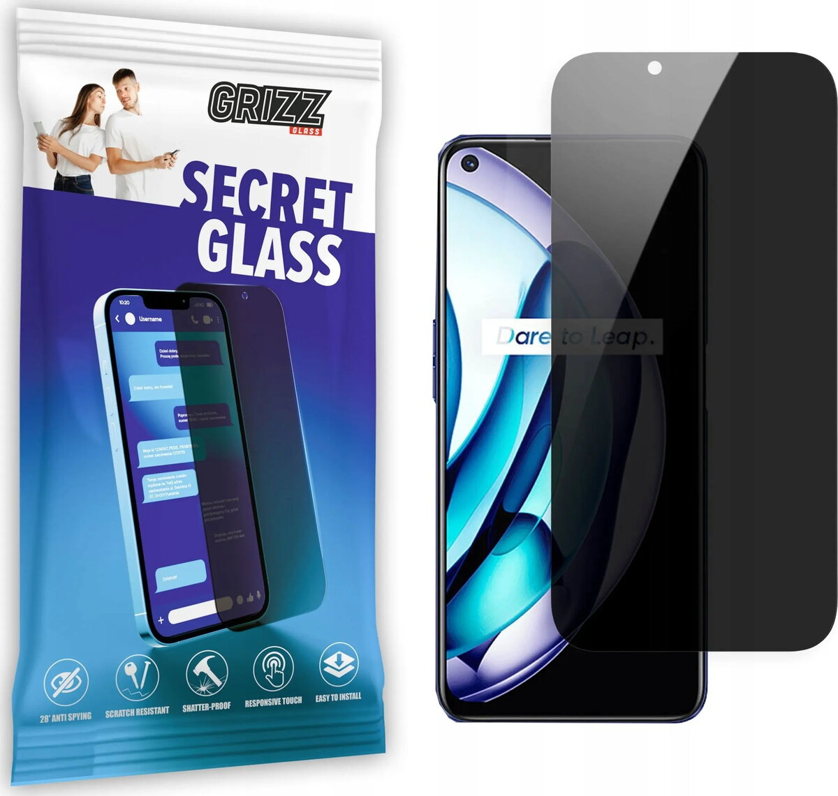 Aizsargstikls ar privātumu GrizzGlass SecretGlass priekš