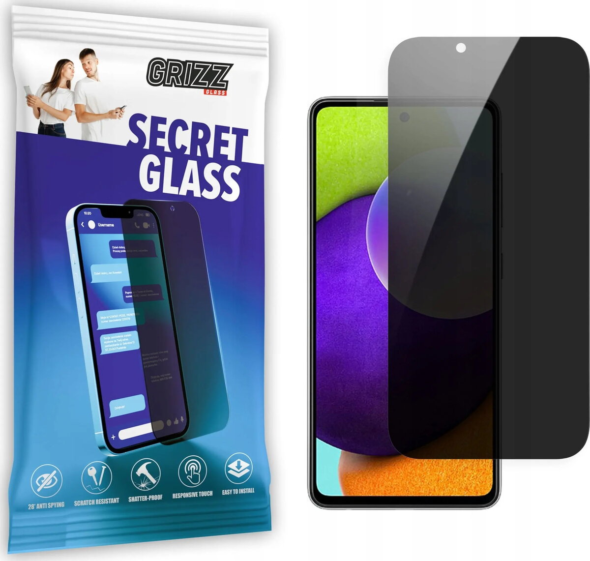 Aizsargstikls ar privātumu GrizzGlass SecretGlass priekš
