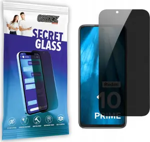 Закалённое приватное защитное стекло GrizzGlass SecretGlass для Xiaomi Redmi 10 Prime 2022