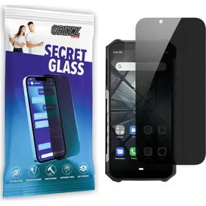 Закалённое защитное стекло с функцией приватности GrizzGlass для Ulefone Armor X3 — SecretGlass (GRZ5822)