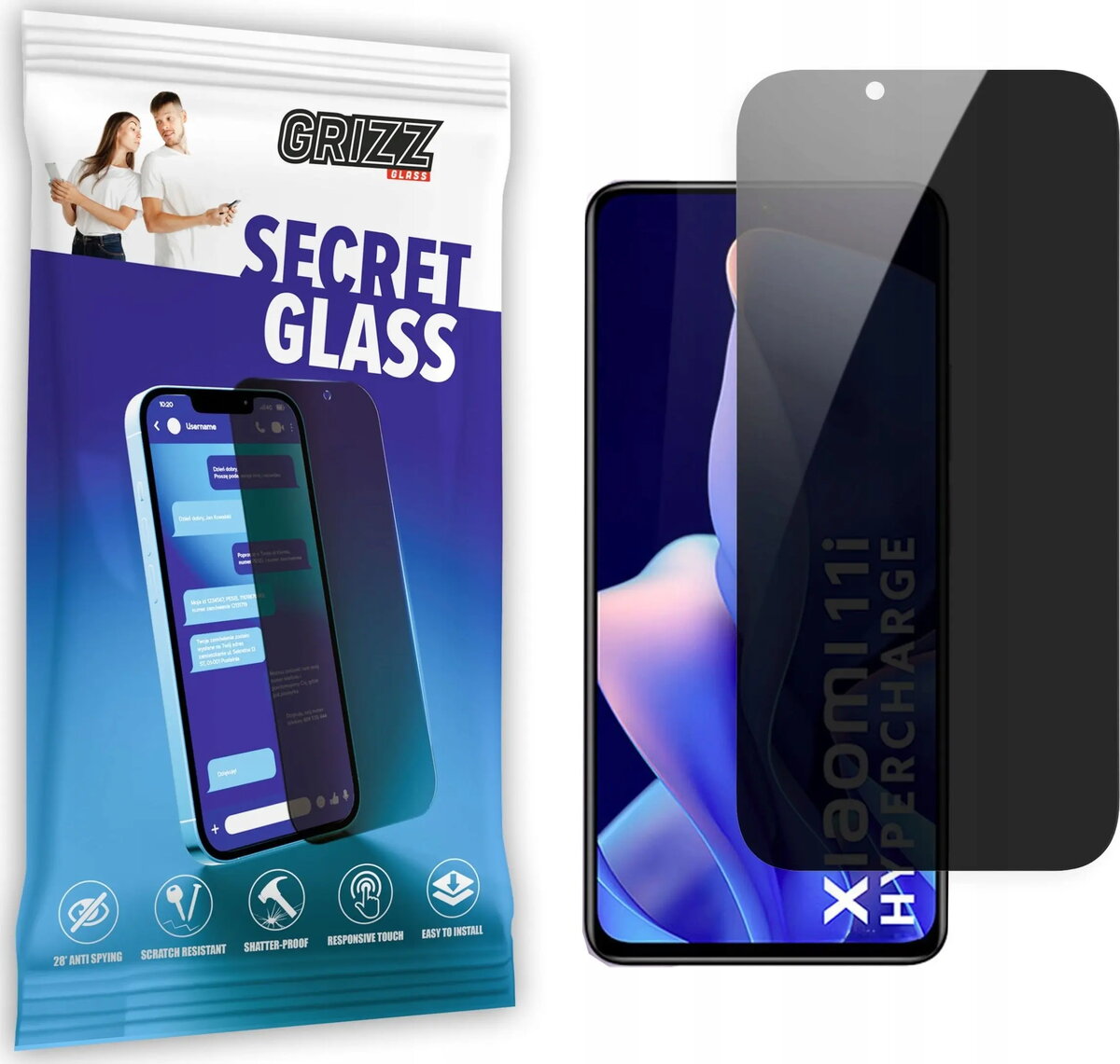 Aizsargstikls ar privātumu GrizzGlass SecretGlass priekš