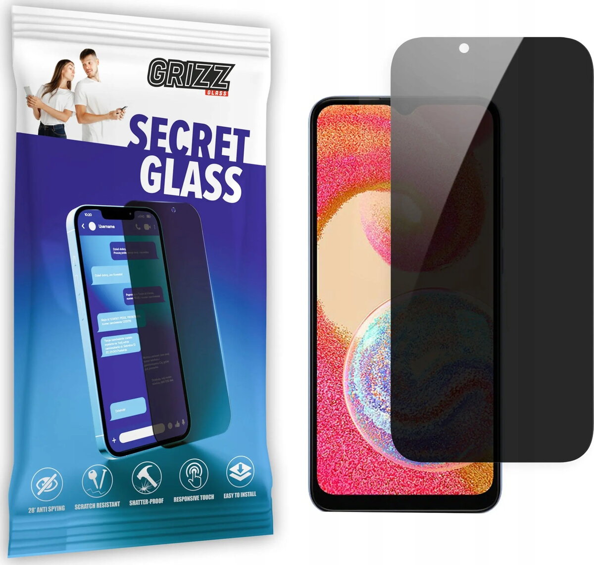 Aizsargstikls ar privātumu GrizzGlass SecretGlass priekš