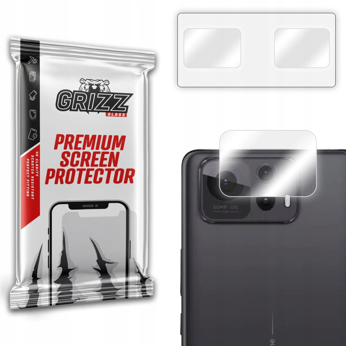 Kamēras aizsargstikls GrizzGlass HybridGlass priekš Asus