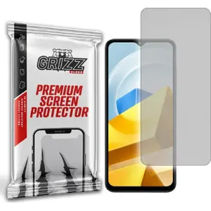 Tempered Matte Screen Protector GrizzGlass for POCO M5 — anti-glare, scratch-resistant
