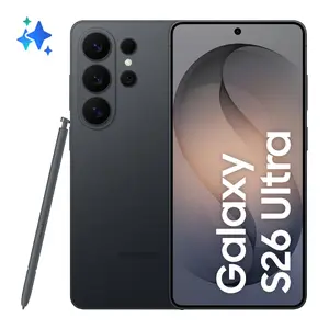 Viedtālrunis Samsung Galaxy S26 Ultra — 6.9" OLED, Snapdragon 8 Elite Gen 5, 16 GB RAM, 1 TB, 200 MP, 5G, Dual SIM, 5000 mAh, melns