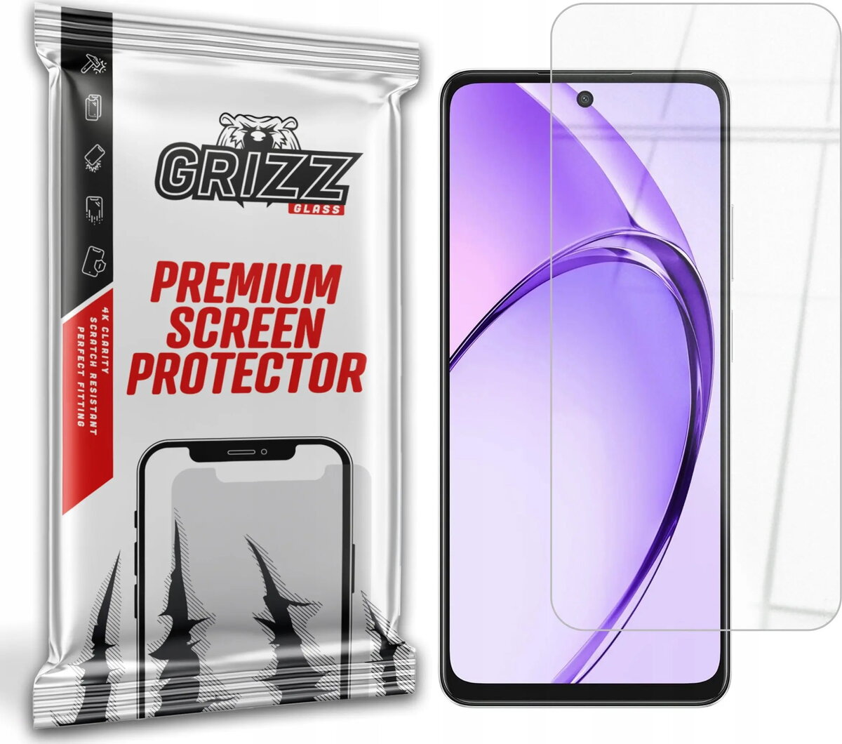 Hibrīda ekrāna aizsargstikls GrizzGlass HybridGlass priekš