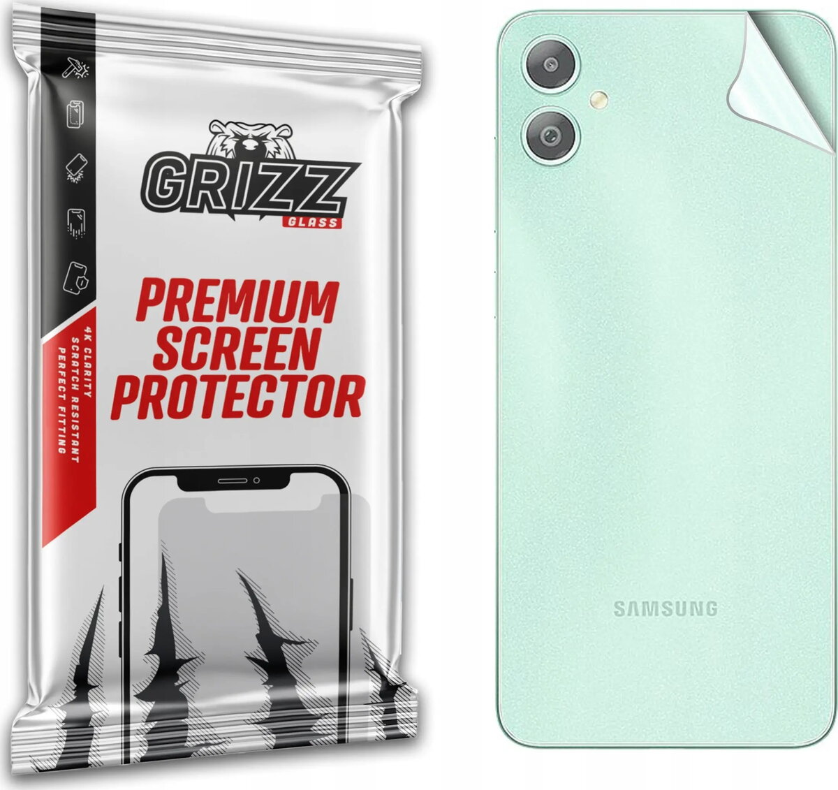 Aizmugures aizsargplēve GrizzGlass SatinSkin priekš Samsung