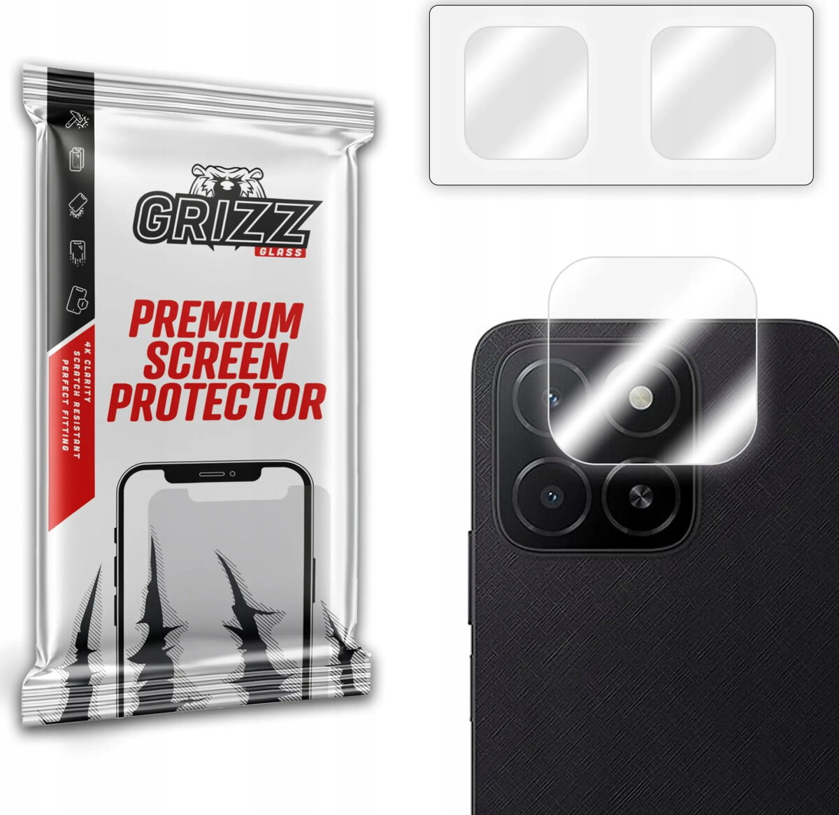 GrizzGlass HybridGlass aizsargstikls kameras objektīvam Honor