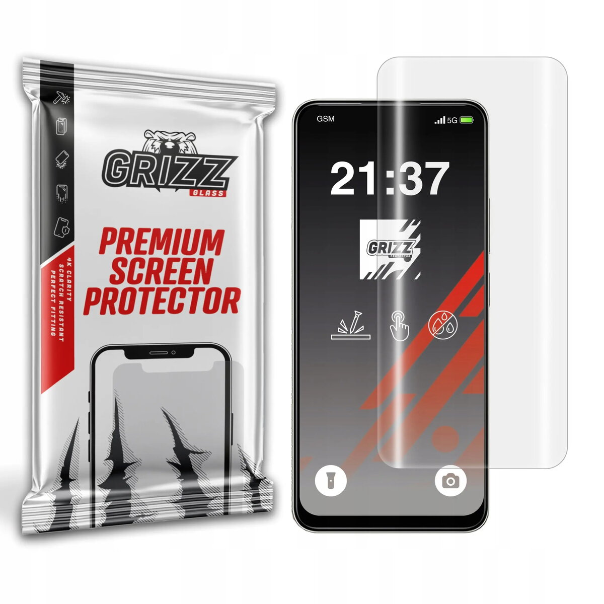 Hidrogēla ekrāna aizsargplēve GrizzGlass Hydrofilm priekš