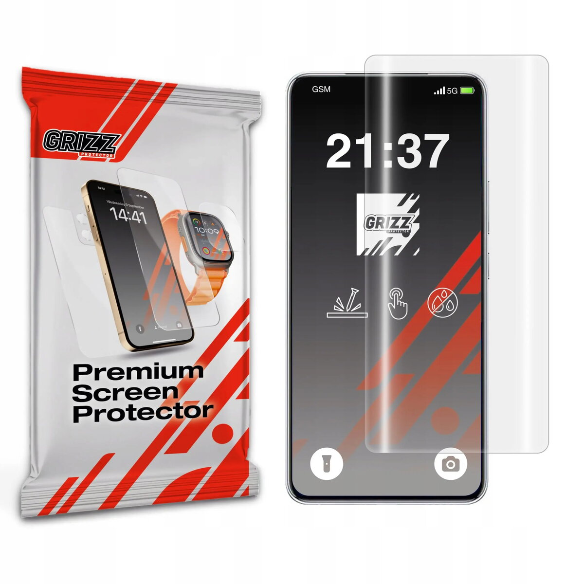 Hidrogeles plēve GrizzGlass Hydrofilm priekš Vivo