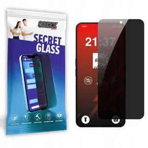 Матовое защитное стекло GrizzGlass SecretGlass для Nothing Phone (3a) — приватный защитный экран
