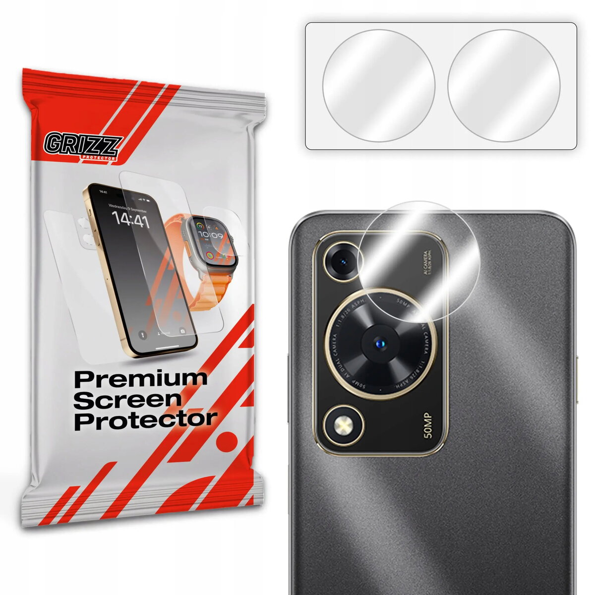 Kamera aizsargstikls GrizzGlass HybridGlass priekš Huawei