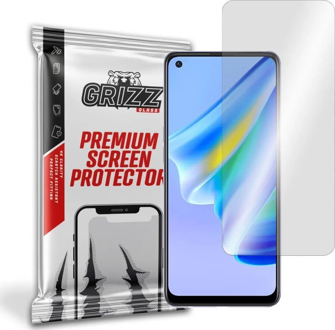 Hibrīdais aizsargstikls GrizzGlass priekš Oppo Reno