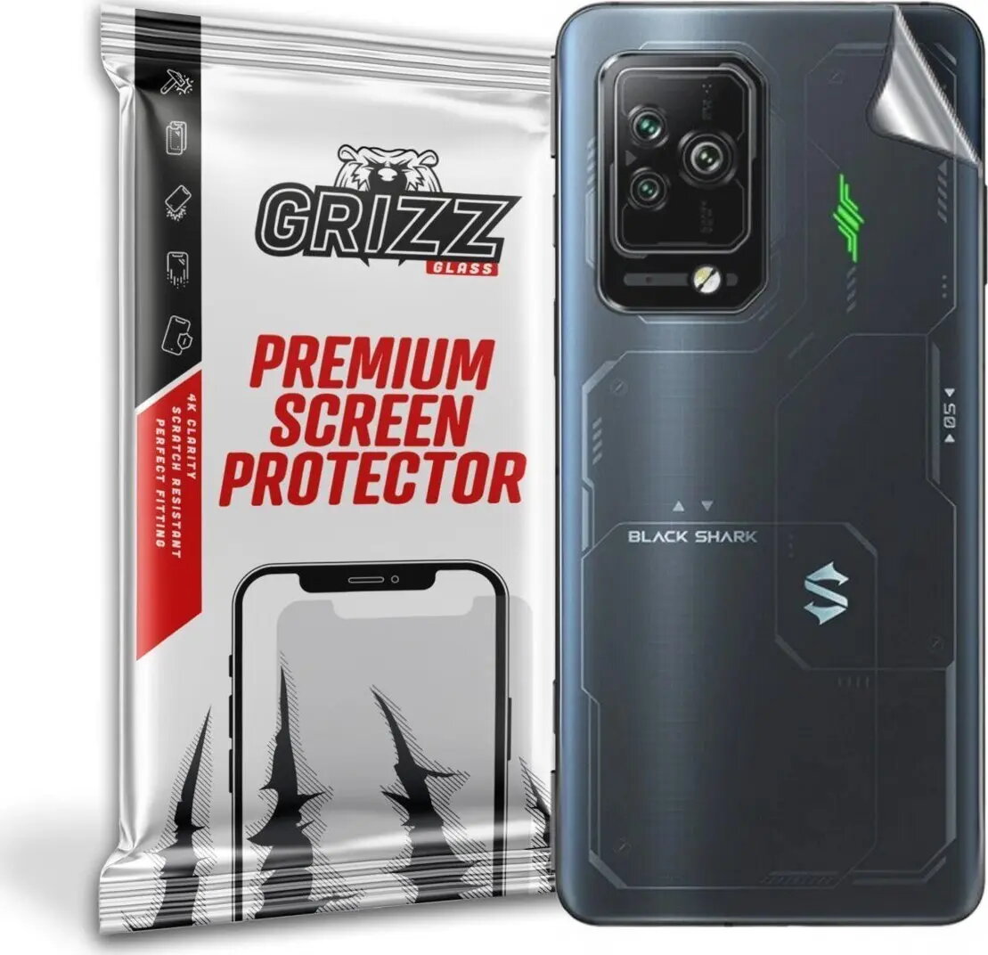 Aizmugures stikls GrizzGlass priekš Xiaomi Black