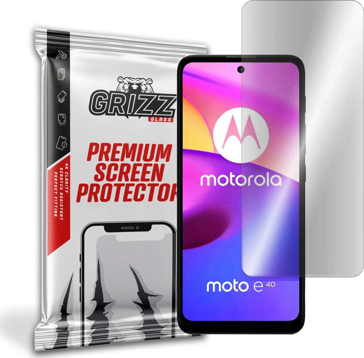Aizsargstikls GrizzGlass priekš Motorola Moto E40