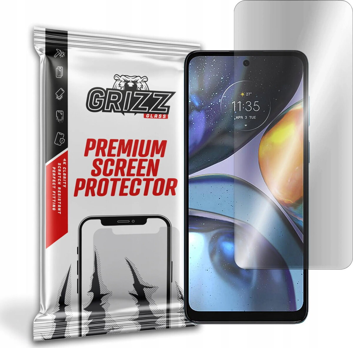 Aizsargplēve GrizzGlass priekš Motorola Moto G22