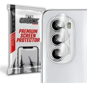 Гибридное защитное стекло GrizzGlass на камеру для Motorola Moto G52 (модель GRZ2320)