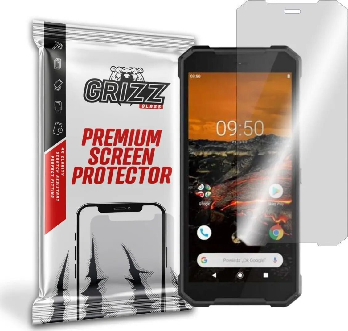 Hibrīdais aizsargstikls GrizzGlass Hammer Explorer Pro