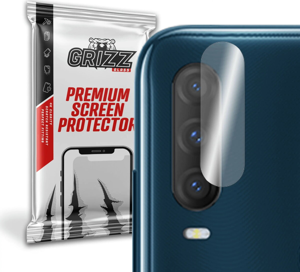 Kamera aizsargstikls GrizzGlass HybridGlass priekš Realme