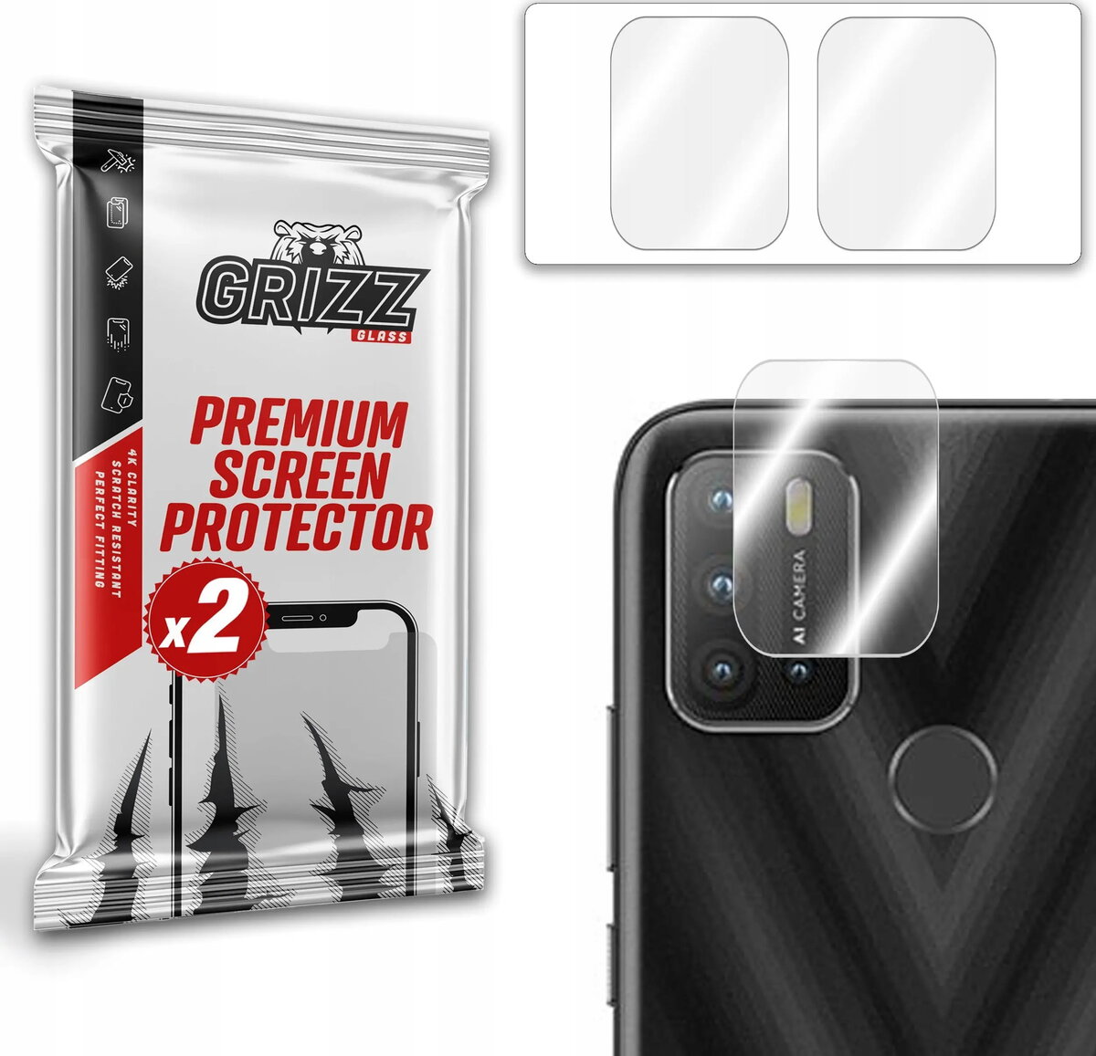 GrizzGlass HybridGlass aizsargstikls kamerai HTC Wildfire