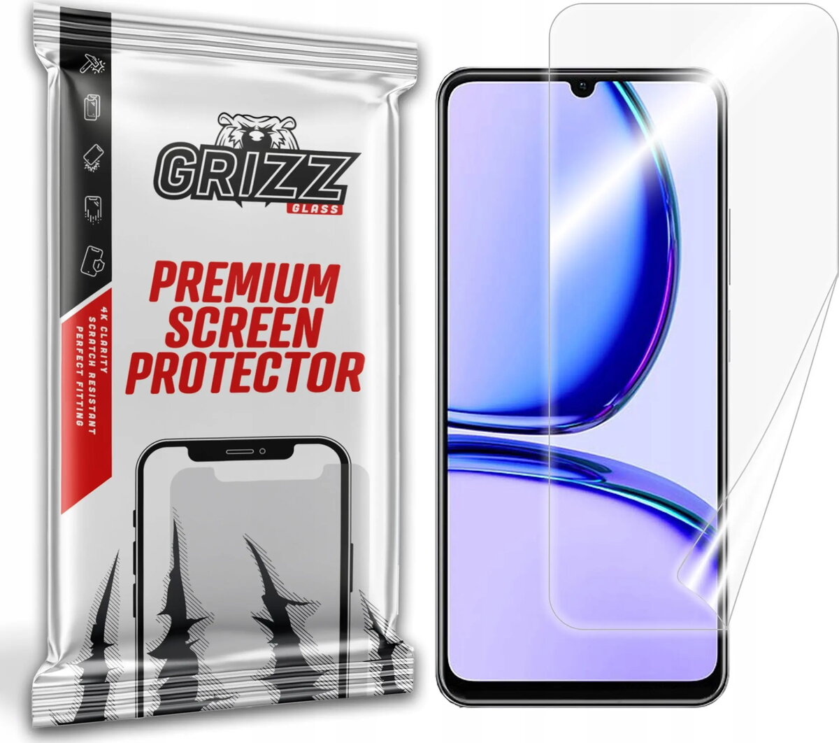Aizsargplēve GrizzGlass CeramicFilm priekš Realme C53
