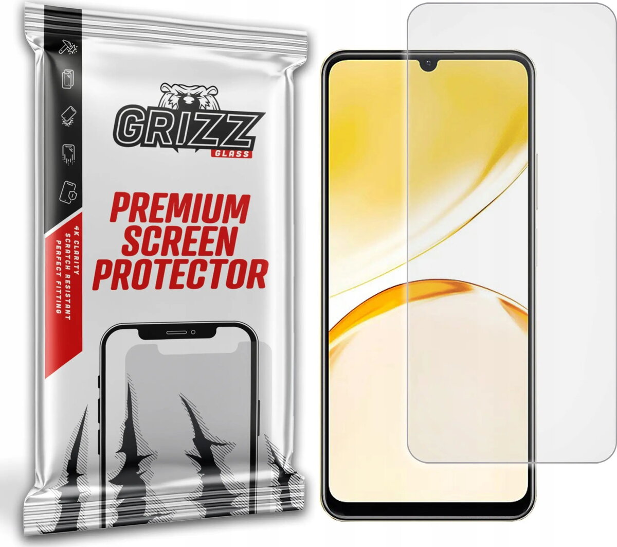 Matēta aizsargplēve GrizzGlass PaperScreen priekš Realme