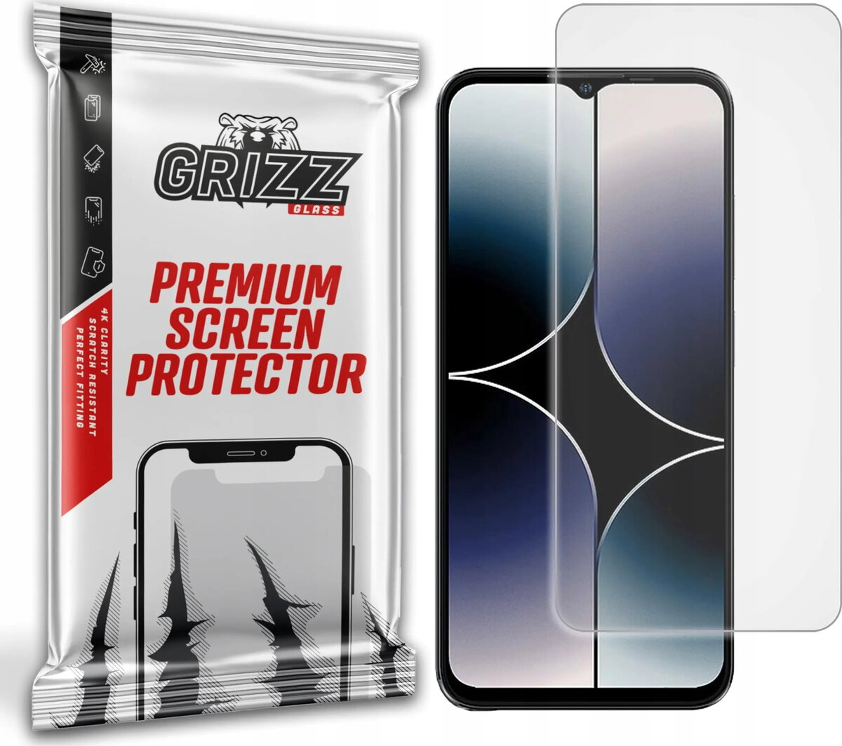 Matēta ekrāna aizsargplēve GrizzGlass PaperScreen priekš