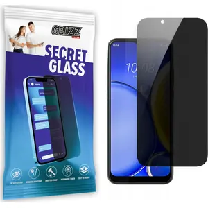 Закалённое защитное стекло с приватностью GrizzGlass SecretGlass для HTC Wildfire E2 Play