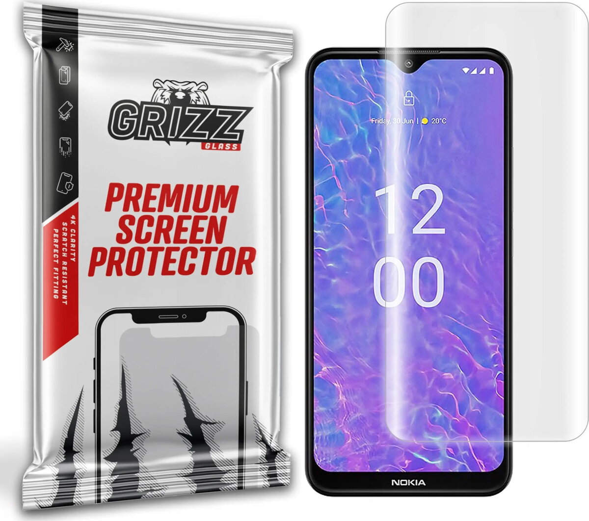 Aizsargplēve GrizzGlass Hydrofilm priekš Nokia C210