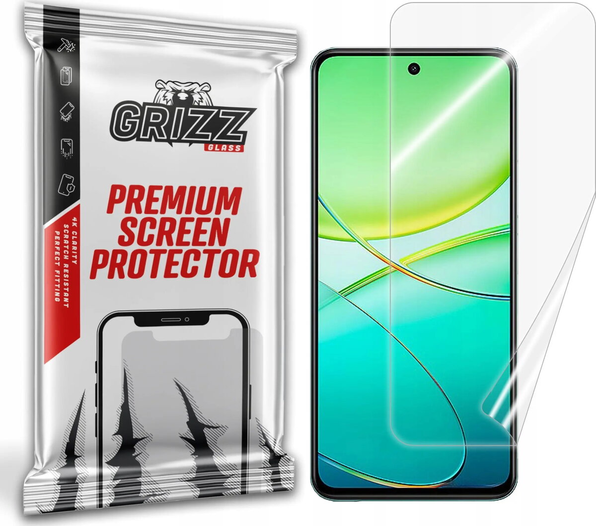 Aizsargplēve GrizzGlass CeramicFilm priekš Vivo Y38