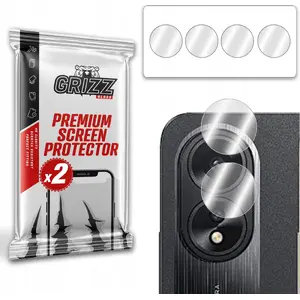 Tempered HybridGlass camera lens protector GrizzGlass for Oppo A38