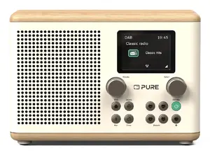 Portable DAB+ FM Radio Pure Classic H4 Portable Digital Oak White — 10W, MP3, 3" Speaker, 2.4" TFT, USB-A, 3.5mm