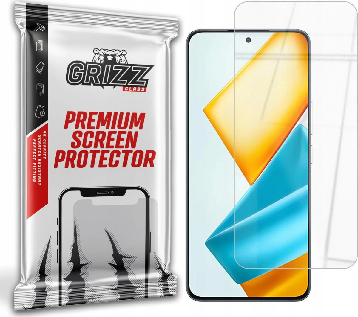 Hibrīda ekrāna aizsargstikls GrizzGlass HybridGlass priekš