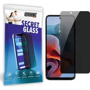 Tempered privacy glass GrizzGlass SecretGlass for Motorola Moto G34 — GrizzGlass GRZ8432