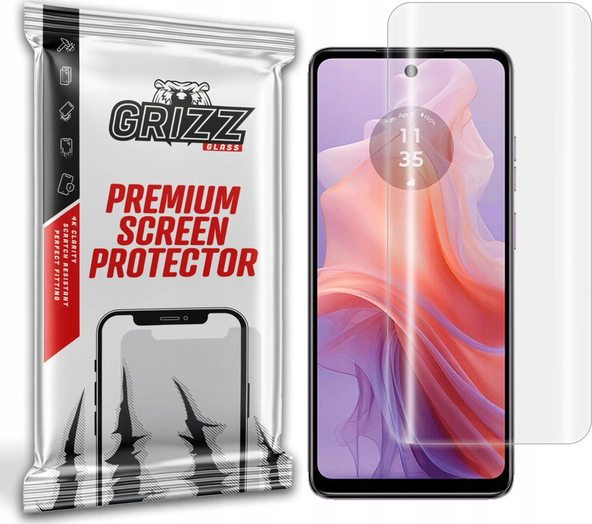 Ekrāna aizsargplēve GrizzGlass Hydrofilm для Motorola