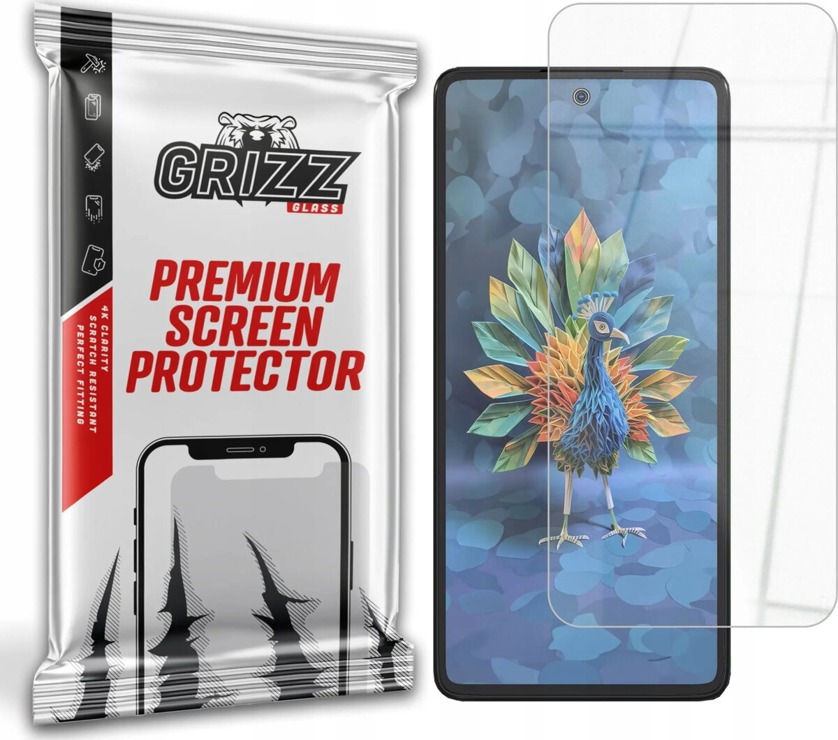 Hibrīda ekrāna aizsargstikls GrizzGlass HybridGlass priekš