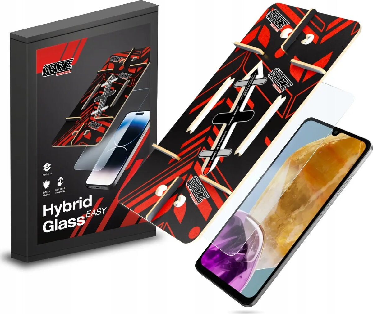 Aizsargstikls GrizzGlass HybridGlass Easy priekš Samsung