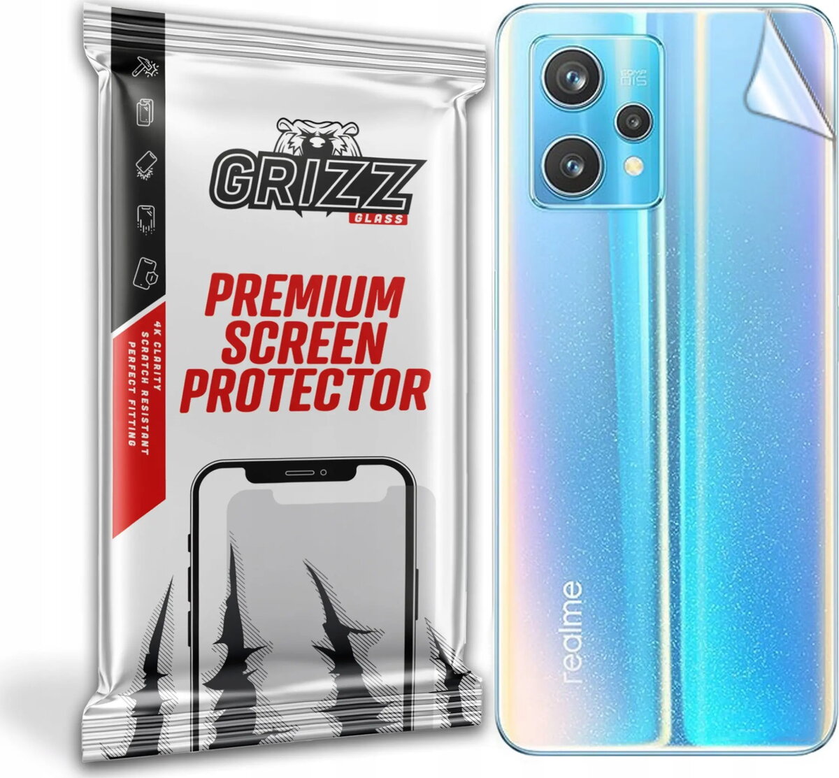 Aizsargplēve GrizzGlass priekš Realme 9 Pro+