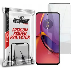 Защитное стекло GrizzGlass HybridGlass для Motorola Moto G54 — гибридное закалённое стекло, модель GRZ6689
