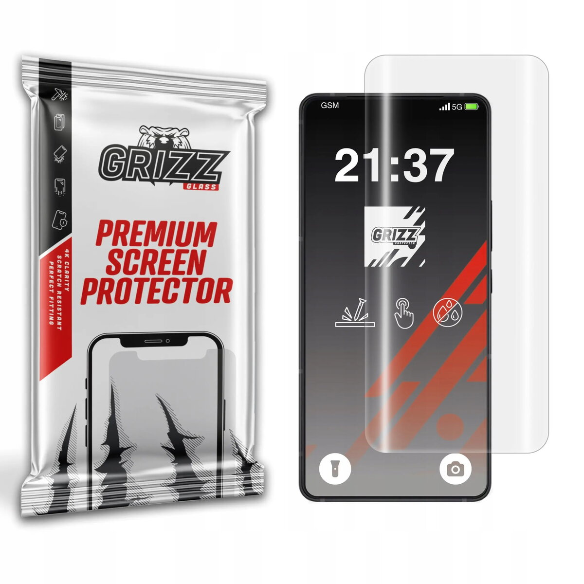 Aizsargplēve GrizzGlass Hydrofilm hidrogēla priekš Asus