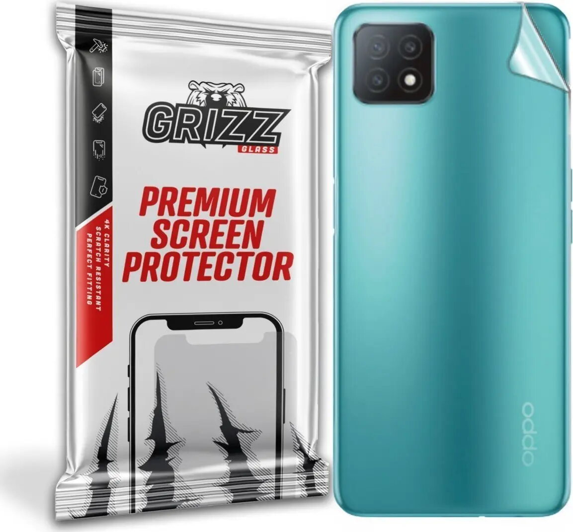 Aizmugures aizsargstikls/pļēve GrizzGlass priekš Oppo A53