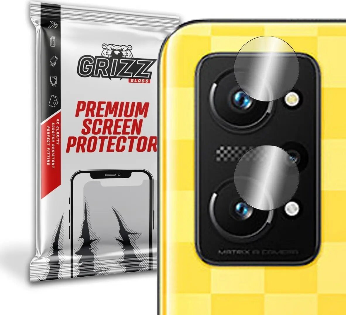Aizsargstikls GrizzGlass kamerai Realme Q5 Pro
