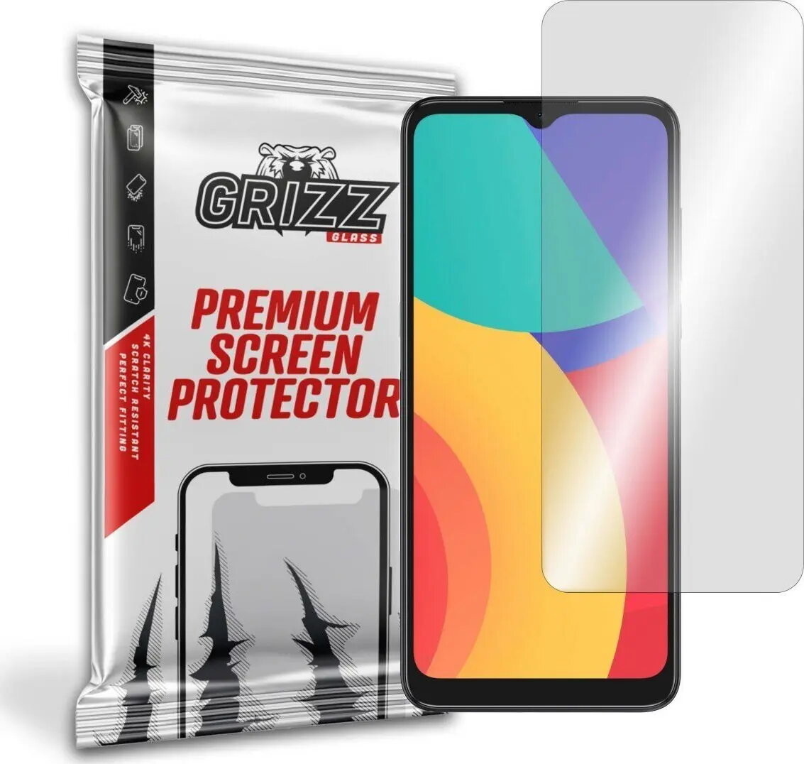 Hibrīda ekrāna aizsargstikls GrizzGlass priekš Alcatel