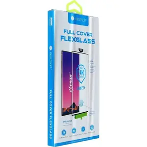 Защитное стекло Partner Tele.com Flexible Nano Glass 5D Full Glue для Samsung Galaxy S20 FE — чёрное, с поддержкой сканера отпечатка